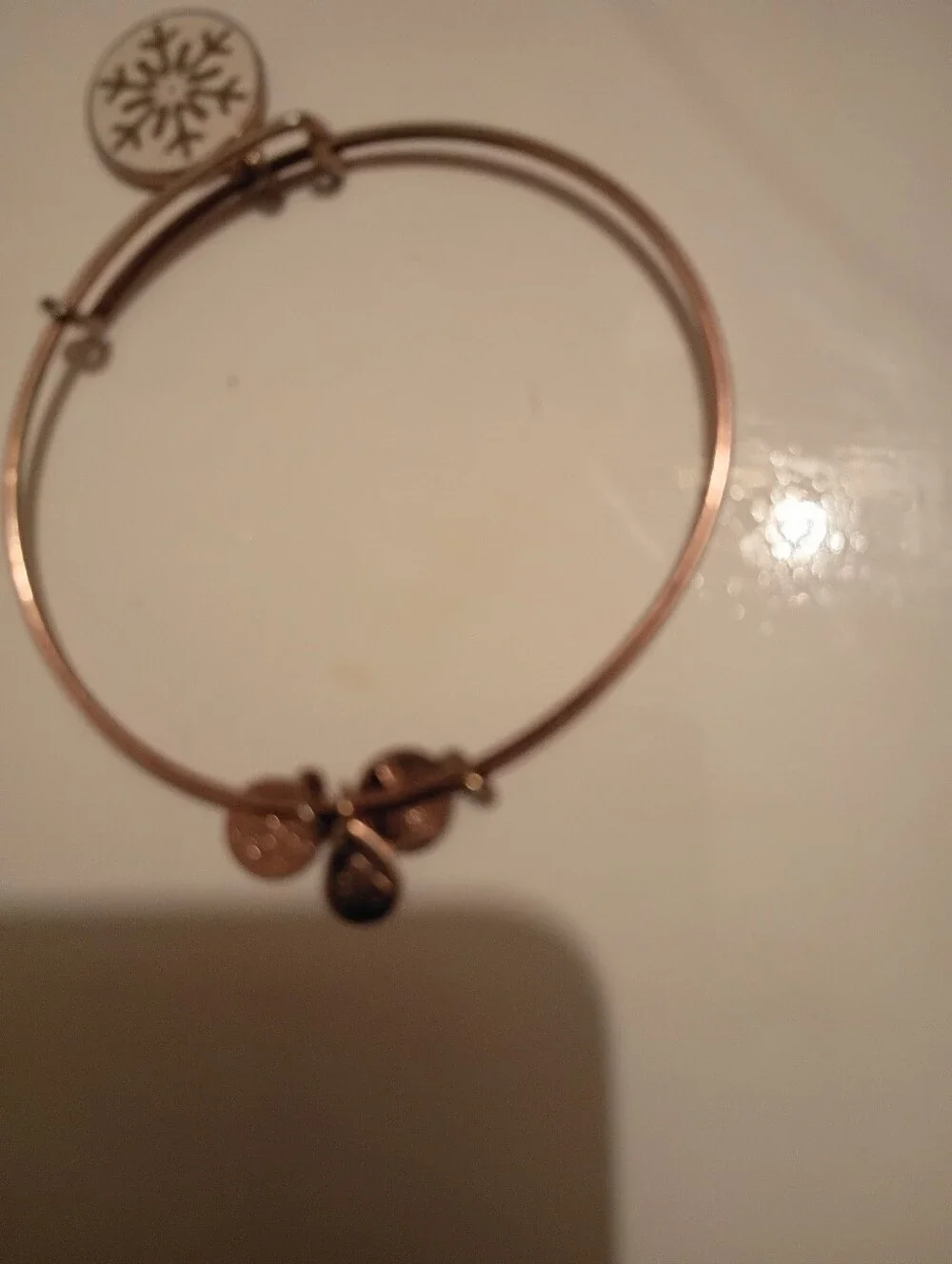 Rose Gold Charm Bangle Bracelet - Women's Jewelry Alex And Ani Holiday Special
